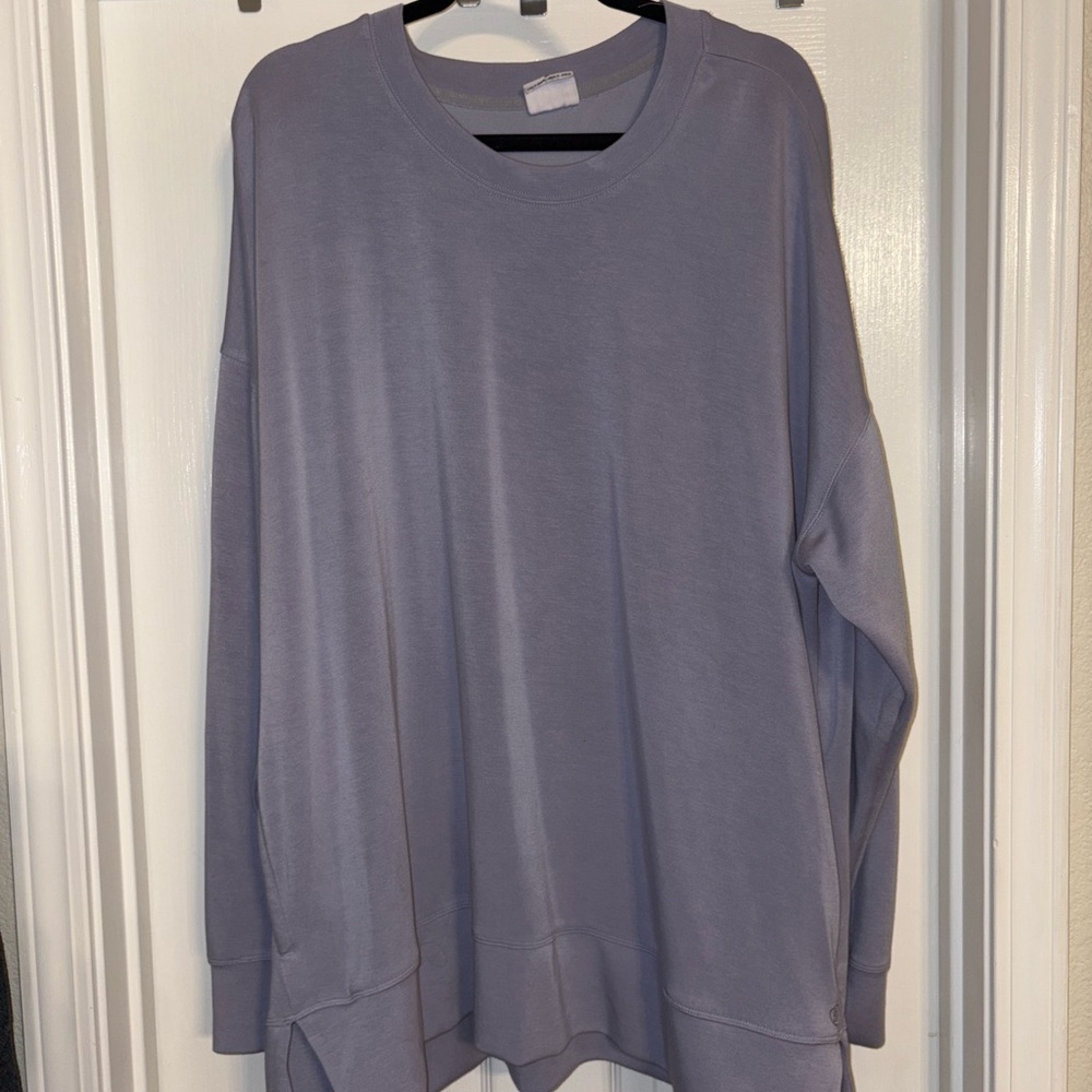 Cascade Collective Purple Crew Neck Sweater Lightweight Casual